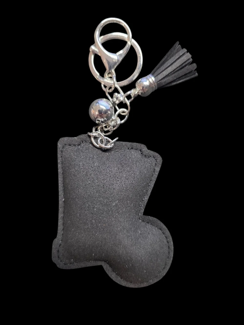 Sparkling Playing Card Bag Charm Keychain